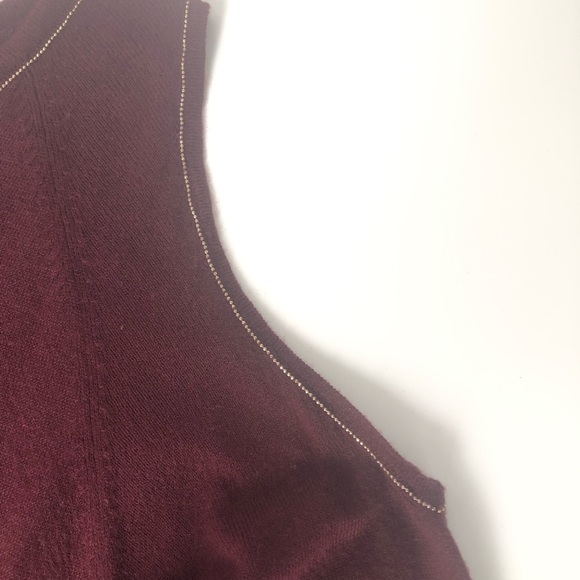 White House Black Market Cold Shoulder Sweater L - Picture 4 of 7